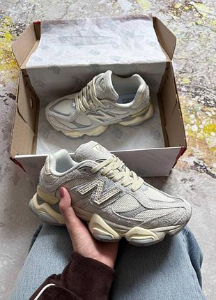 Кроссовки new balance 9060 quartz grey team cream sea salt арт 4037
