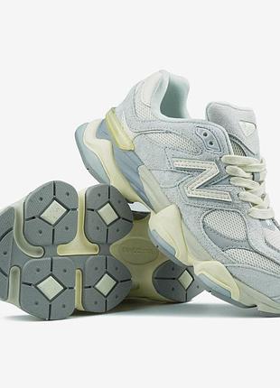 Кроссовки new balance 9060 quartz grey team cream sea salt арт 4037