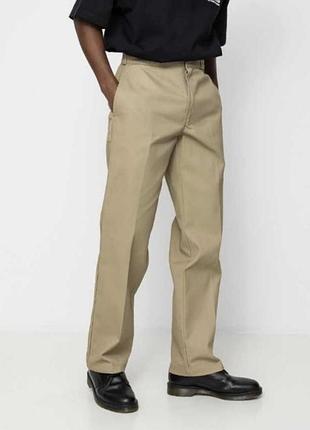 Брюки чоловічі dickies 874 бежеві широкі, розмір 40/32 xxl