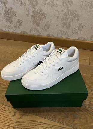 Кросівки чоловічі lacoste білі 40,41 розмір шкіра