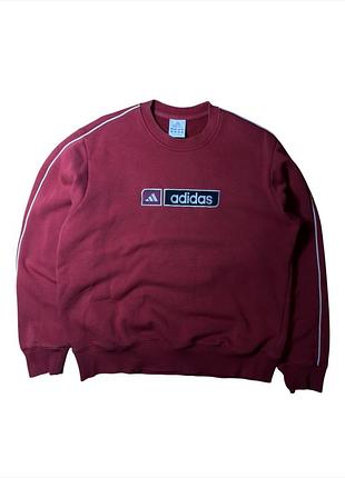 Вінтажний бордовий світшот adidas m 2003рік