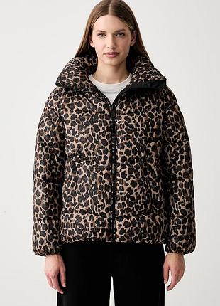 Коротка куртка жіноча dkny коричнева dp6j9673 оригінал