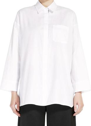 Асиметрична котонова сорочка 👕 оверсайз