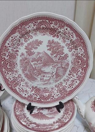 Тарілка villeroy & boch burgenland обідня червона