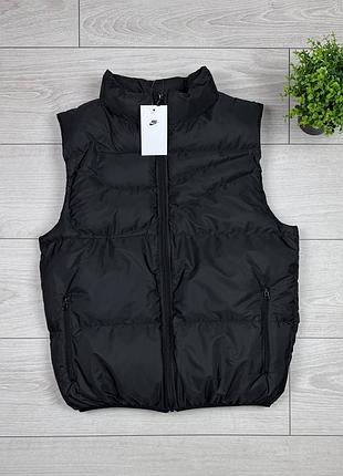 Жилетка nike swoosh  - чорного кольору - вишиті логотипи - primaloft®  - фурнітура: ykk - люкс якість ✅pозміри: s.m.l.xl.xxl  💰2499 грн