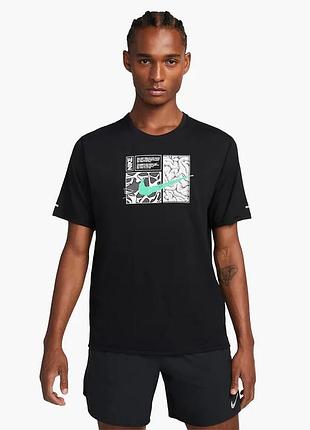 Чоловіча спортивна футболка nike dri-fit miler d.y.e. 2xl