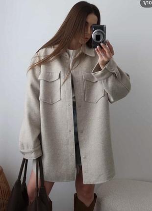 Тепла сорочка оверсайз h&m