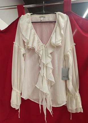 Стильная блузка с рюшками в бохо стиле 2