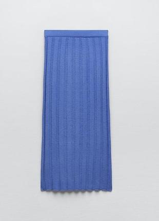 Теплая макси юбка лапша zara