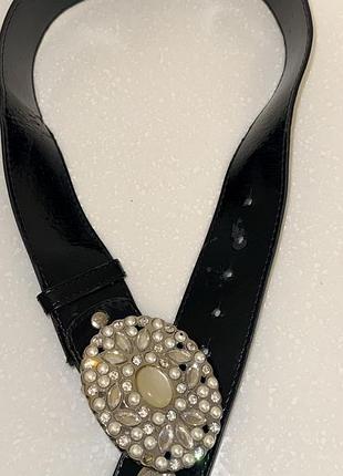 Ремінь cavalli soul (roberto cavalli) з пряжкою swarovski (під реставрацію / апсайклінг)