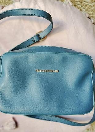 Сумочка trussardi синего цвета