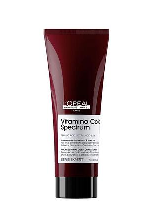 Кондиціонер l'oreal professionnel serie expert vitamino color spectrum professional для сяючого блиску та збереження після фарбування волосся 75 мл
