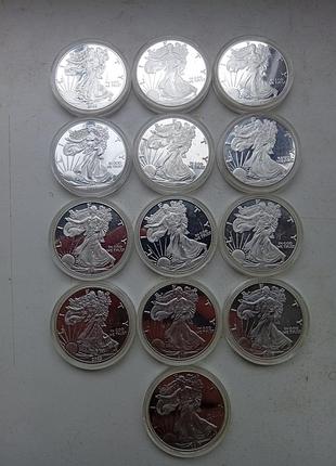 Монеты liberty шагающая свобода сша