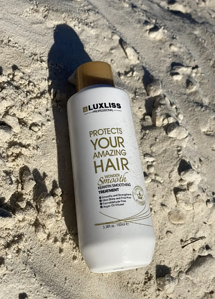 Кератин для пошкодженого волосся luxliss wonder smooth keratin smoothing treatment 100 мл