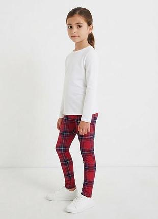Детские леггинсы лосины в клетку mini boden