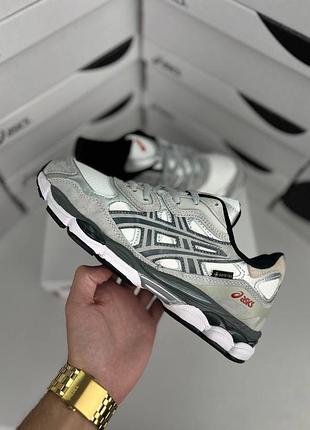 Водонепроникні кросівки asics gel-nyc gtx light grey white