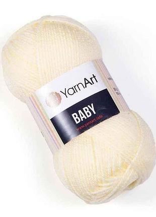 Пряжа baby шампань 100% акрил 150м 50г 5шт/уп 7003 тм yarnart