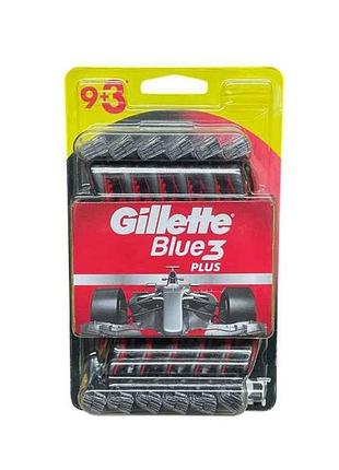 Бритва одноразова 12шт blue3 plus nitro тм gillette