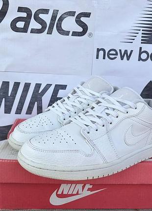 Кроссовки nike air jordan 1 low баскетбольные кожаные