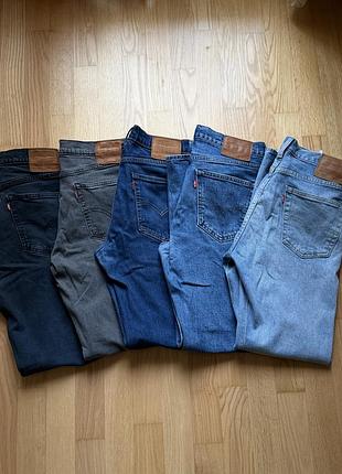 Джинси чоловічі levi's 514 сині w33 l32/l34