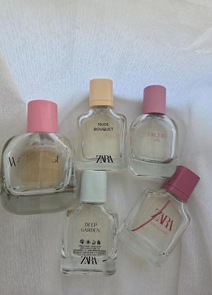Парфумована вода zara nude bouquet pink flambe deep garden orchid wonder rose
