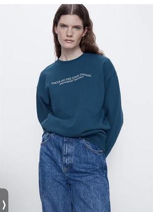 Жіноче худі zara синє розмір m