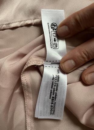 Атласная рубашка zara 5