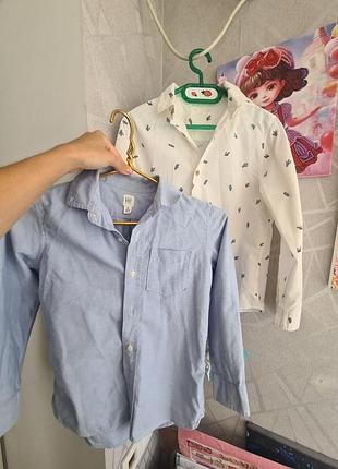 Две рубашки zara и gap