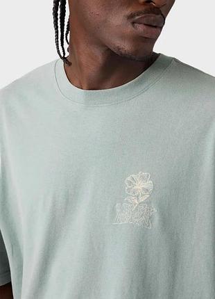 Футболка чоловіча levi’s м'ятна з квітковим принтом