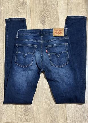 Джинси для підлітків levis сині з деніму 14-15 років