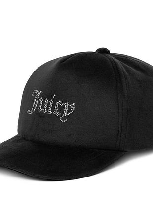 Жіноча велюрова бейсболка juicy couture чорна