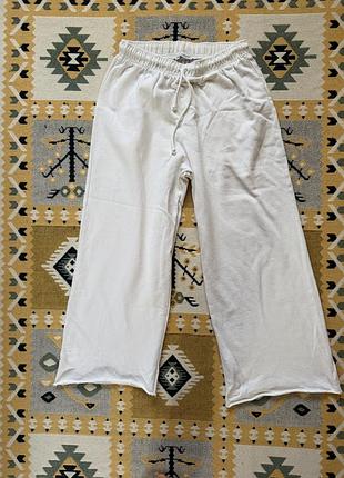 Жіночі брюки zara палаццо білі розмір m
