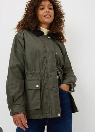 Новая демисезонная куртка барн papaya (matalan) в стиле barbour женская осенняя вощеная куртка парка