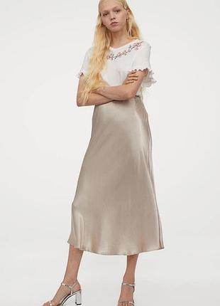 Сатинова спідниця   h&m 4