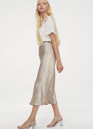 Сатинова спідниця   h&m 6