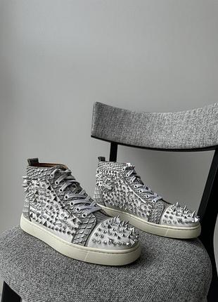 Преміальні італійські кросівки кеди взуття christian louboutin