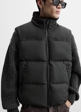 Жилетка чоловіча zara чорна