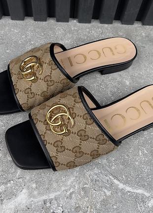 Gucci nappa matelasse gg marmont mule slide женские шлепанцы оригинал 38 eur