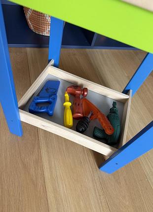Игровой набор, стол плотника детский, дерево 3
