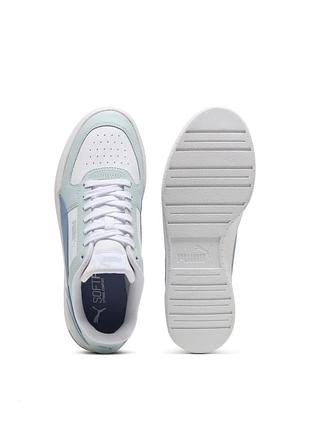 Кроссовки кеды голубые белые puma caven