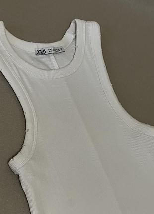 Біла майка zara 6