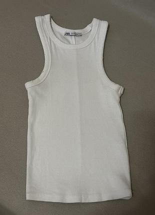 Біла майка zara 5