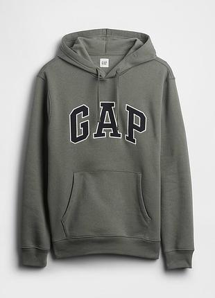 Чоловіче худі gap утеплене з капюшоном та кишенями, хакі