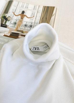 Білий светр zara 6