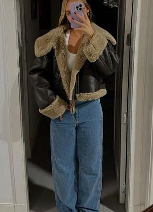 Укорочена дублянка zara 3