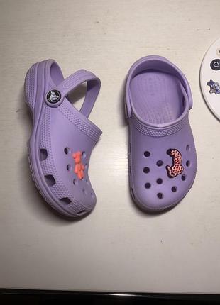 Крокси crocs шляпки шльопанці капці тапочки пінка на дівчинку 31 розмір c 12