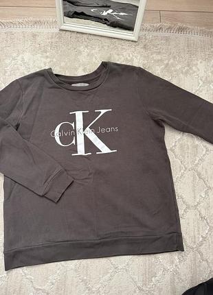 Світшот жіночий calvin klein jeans сірий