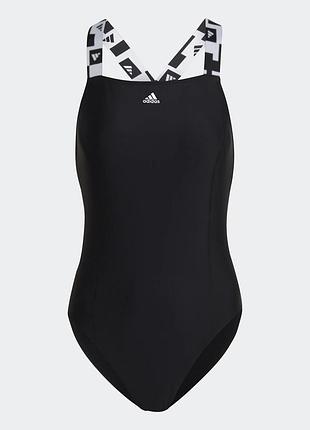 Жіночий суцільний купальник adidas tape performance ha6020, оригінал, новий, uk 40, usa 14, d 44, спортивний купальник для басейну та моря