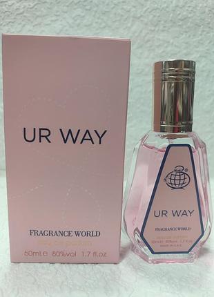Женская парфюмированная вода fragrance world ur way объемом 50 мл (производство — оаэ).