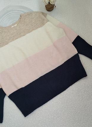 Светр жіночий в комбіновану смужку  h&m